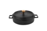 Cast iron pot, size 25, 6 cm deep.