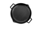 Deep round cast iron grill pan, size 30 - Image 2